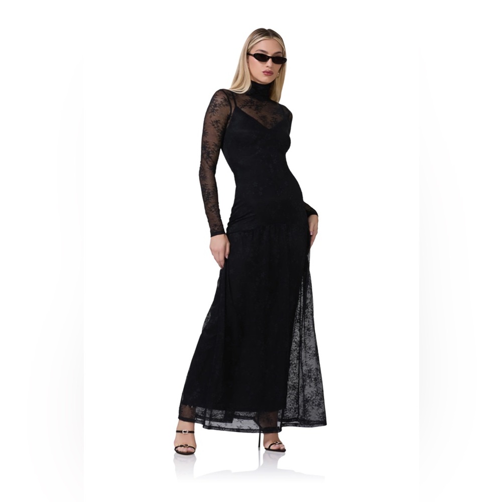 AFRM Amala Dress in Black Lace